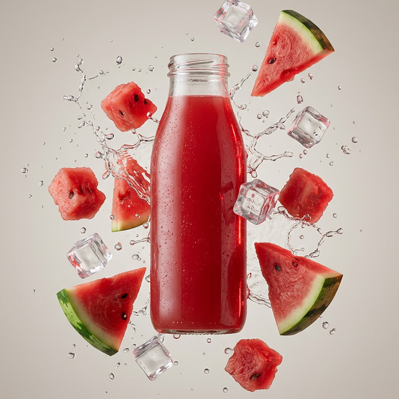 Fotografía de packaging bebida de sandía, Murcia